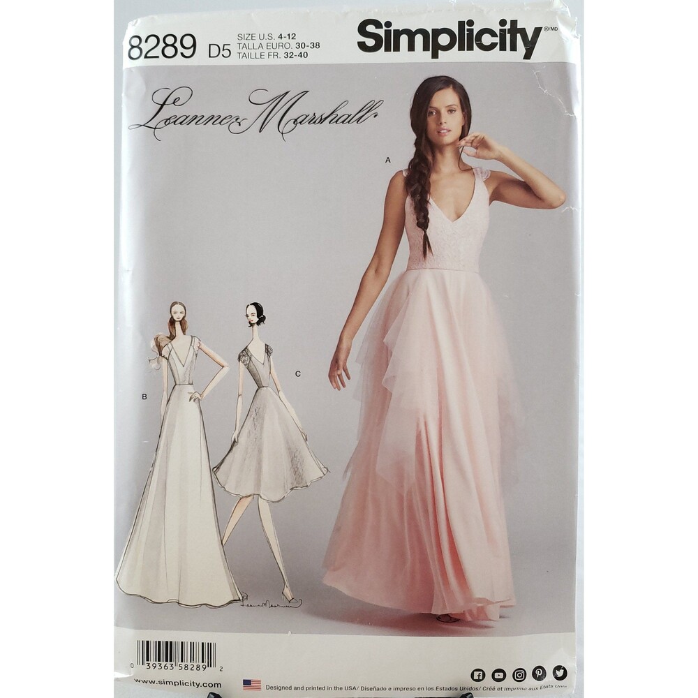 Misses Special Occasion Dresses Simplicity Sewing Pattern 8289 Size 4 6 8 10 12